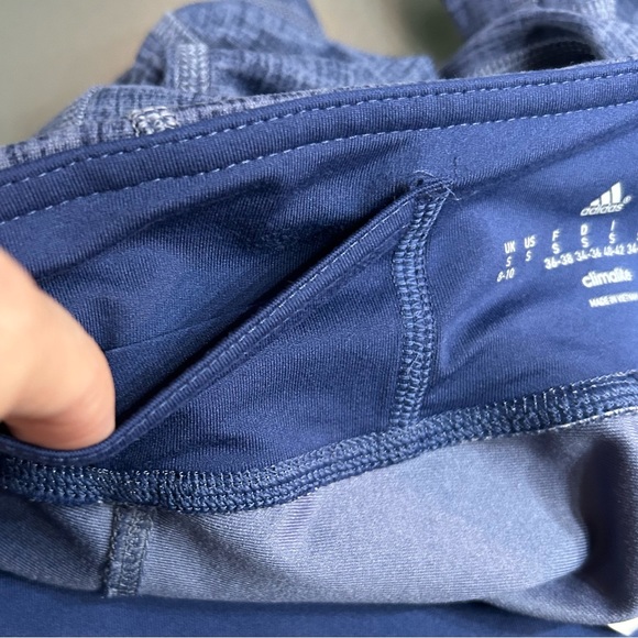 Adidas Climalite (S) Crop workout legging keyhole pocket - Picture 5 of 7